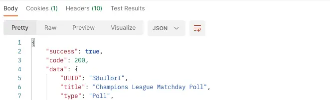 API Riddle Builder-Antwort