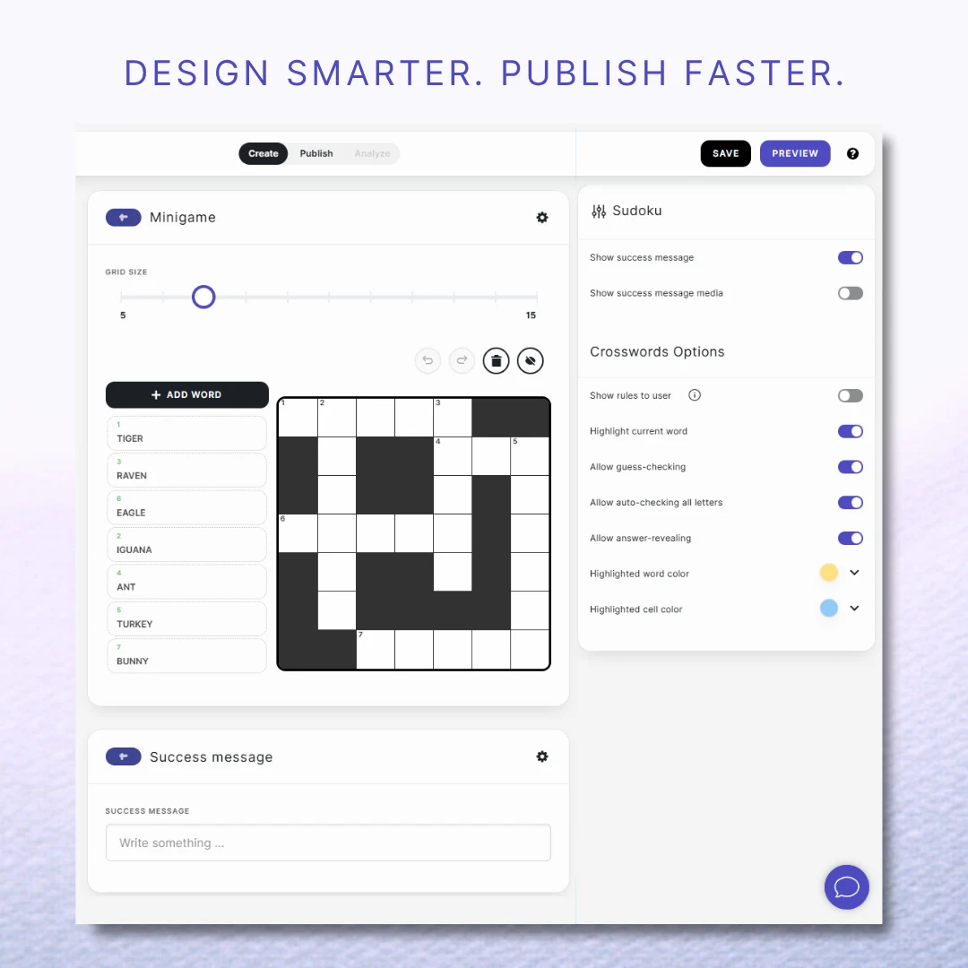 Step-by-step guide on how to make a crossword puzzle
